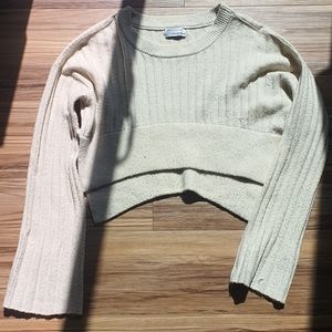 UO off-white cropped cardigan